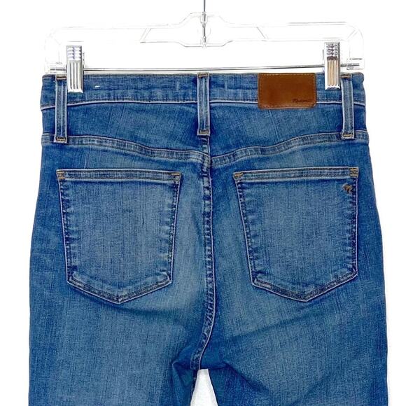 Madewell High Rise Skinny Raw Hem Distressed Jeans 27 - Picture 7 of 13